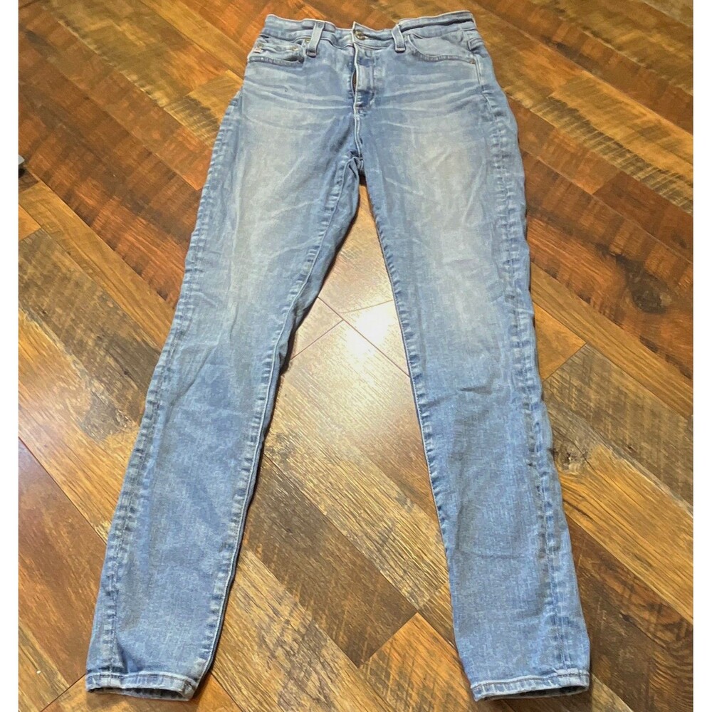 AG Adriano Goldschmied Women’s Skinny Slim Mid Rise Stretch Light Wash Jeans